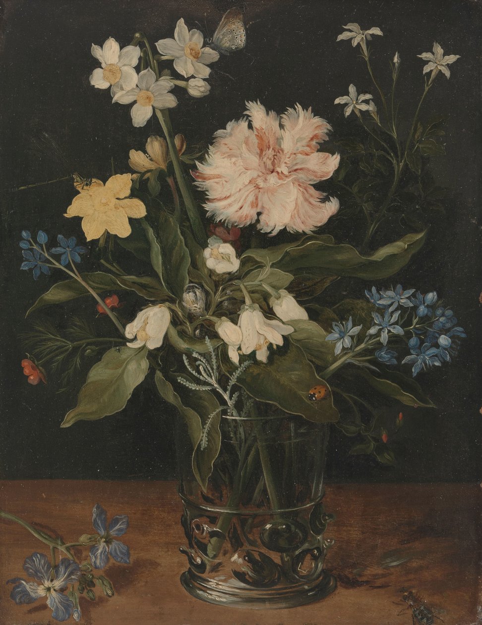 Stilleben med blomster i et glass Stilleben med blomster i et glass av Jan Brueghel (I)