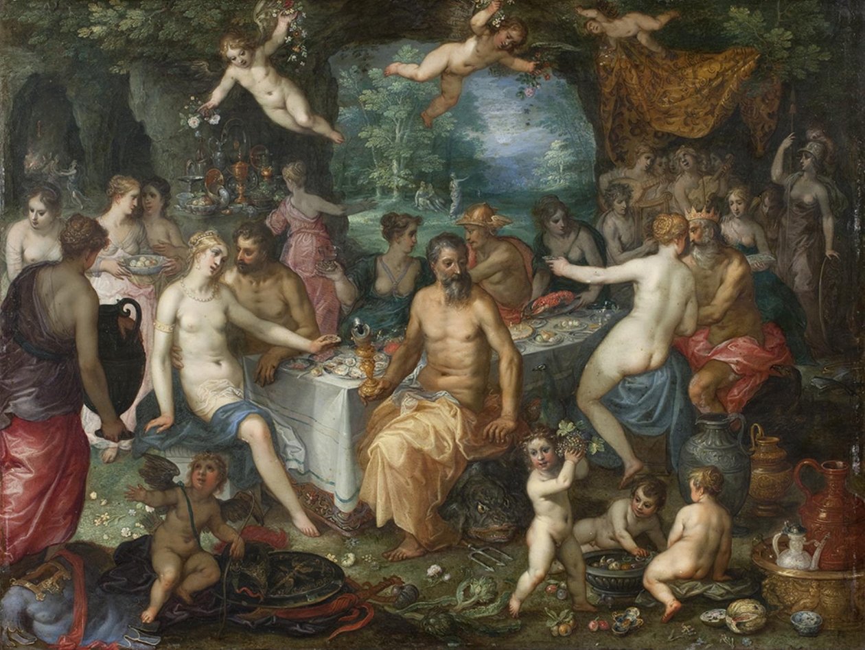 Gudsfesten. Bryllupet til Peleus og Thetis av Jan Brueghel d.Æ.