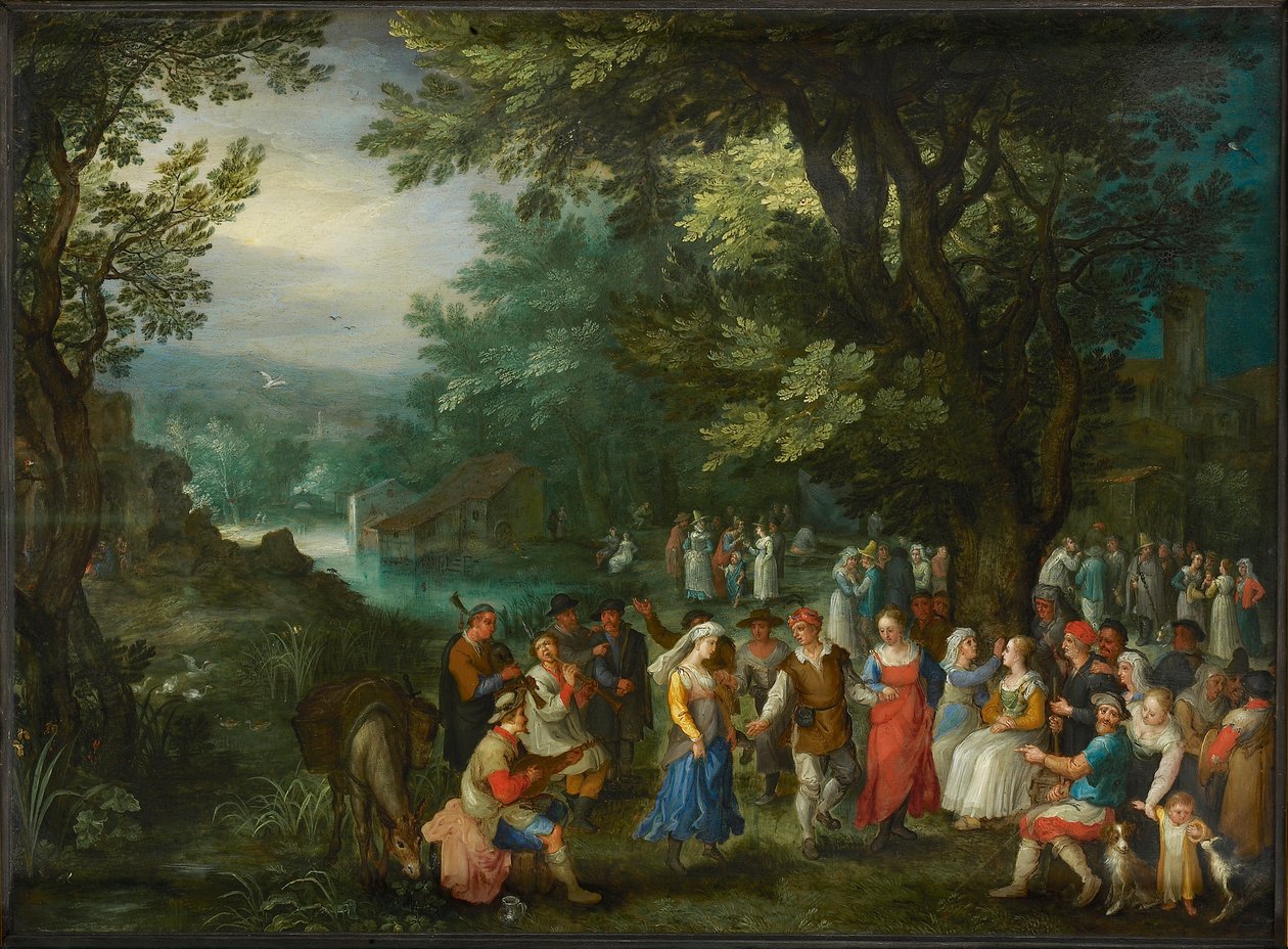 Bryllupsdans, 1596. av Jan Brueghel the Elder