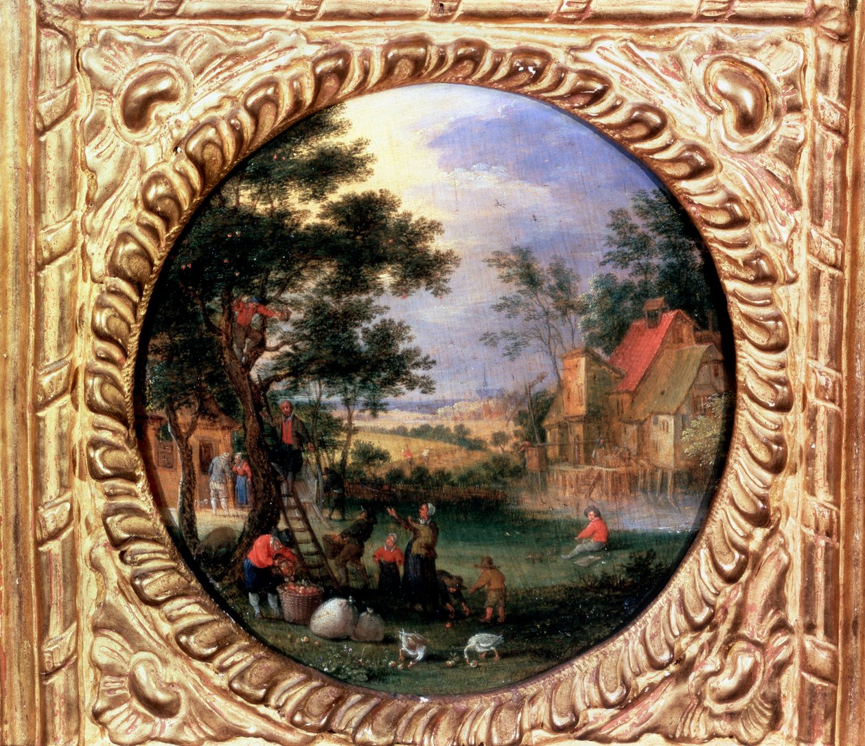Samler epler, 1630-tallet av Jan Brueghel the Younger