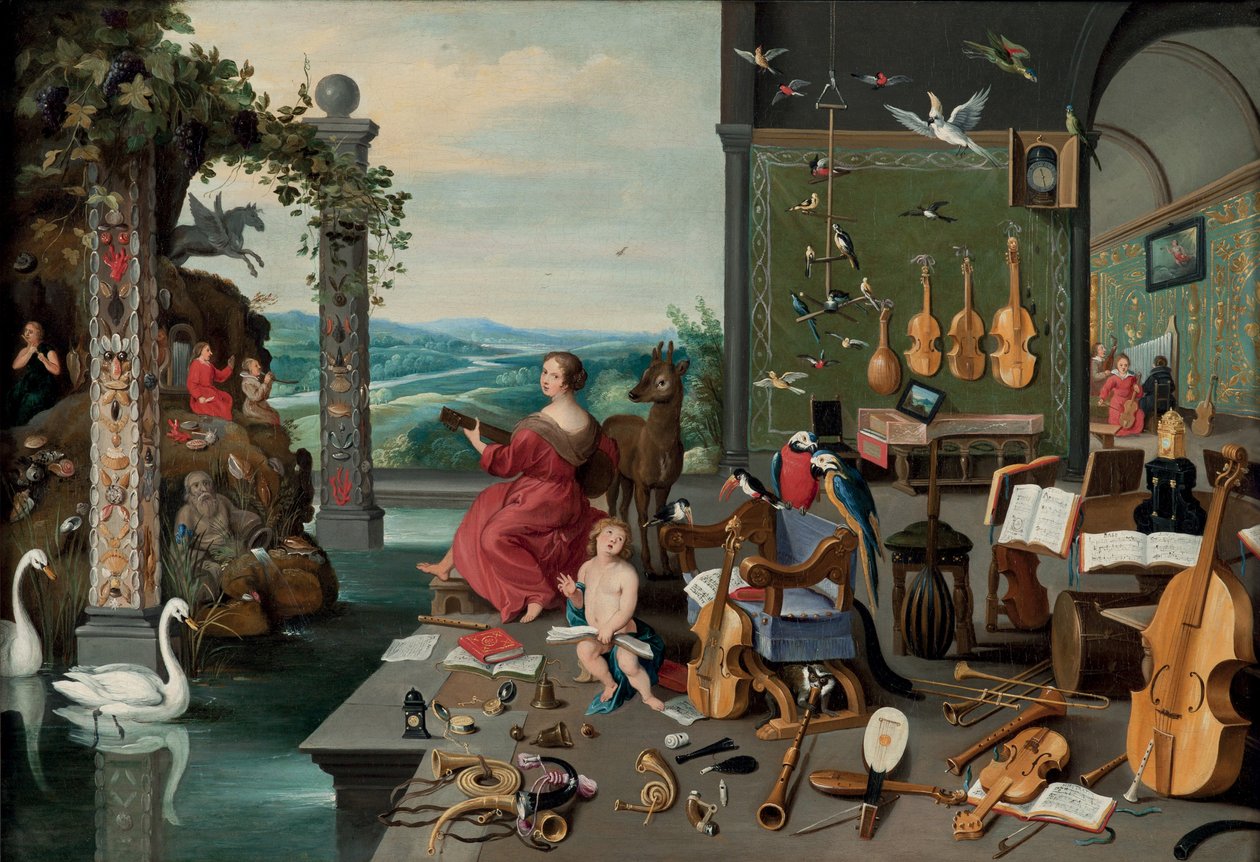 Allegorien om hørselen av Jan Brueghel the Younger