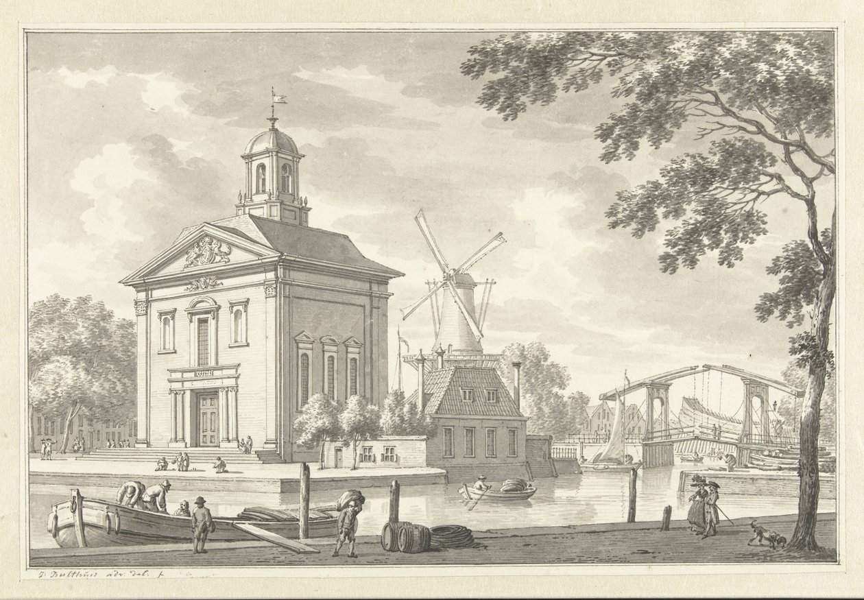Den engelske kirke i Rotterdam av Jan Bulthuis