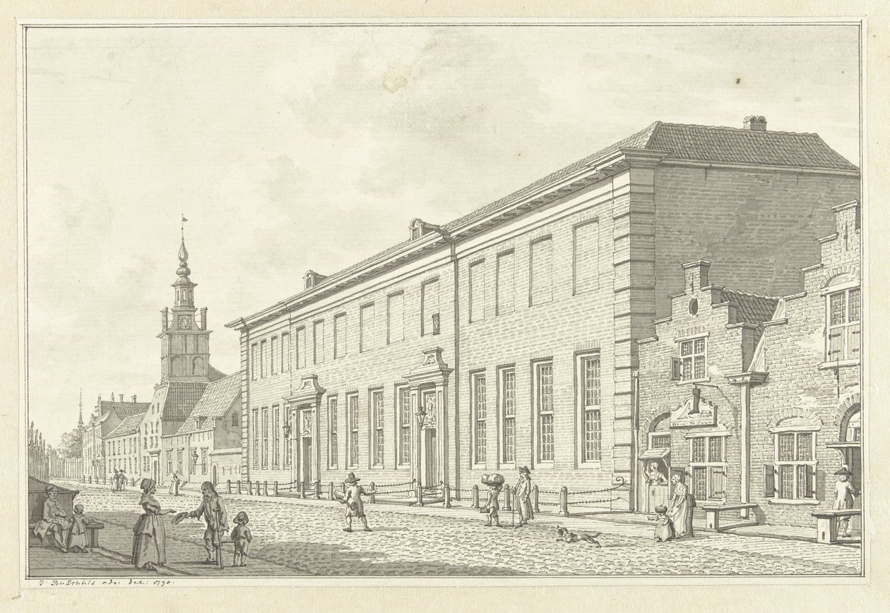 Dolhuis, Gasthuis og Old Women's House i Rotterdam av Jan Bulthuis