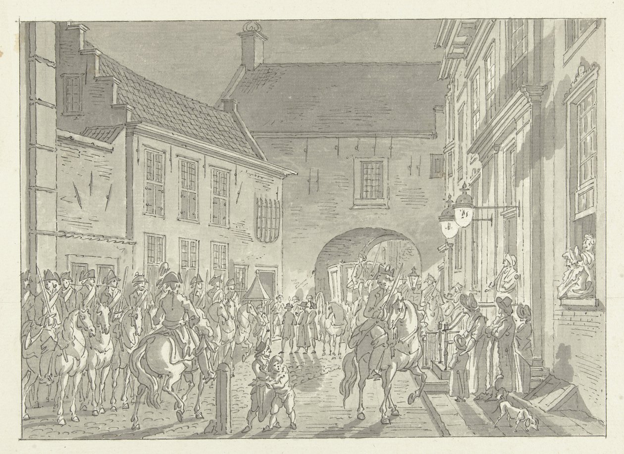 LP brakt fra Spiegel til Gevangenpoort, 1795 av Jan Bulthuis