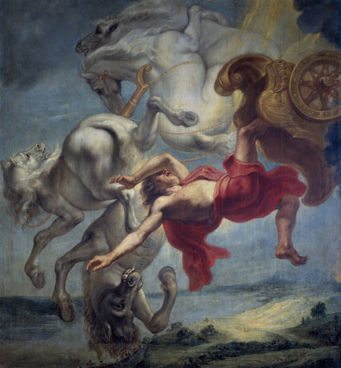 Phaetons fall, slutten av 1600-tallet. av Jan Carel van Eyck