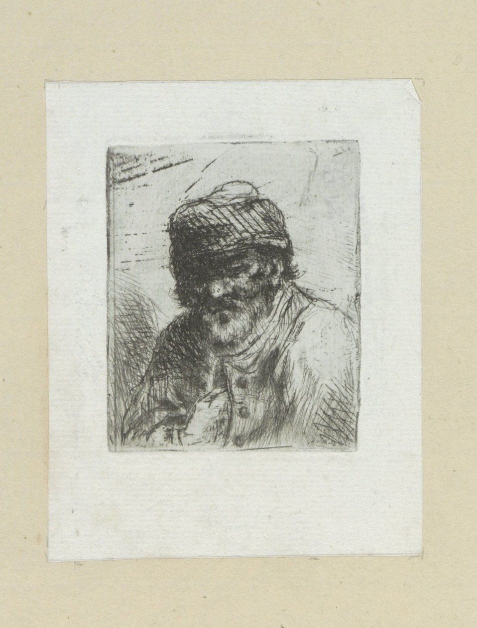 Bebaarde gamle mann møtte muts The Compleat Work of Etchings av John Chalon / Oeuvre Complette des Eaux Fortes av Jean Chalon (serietittel) av Jan Chalon