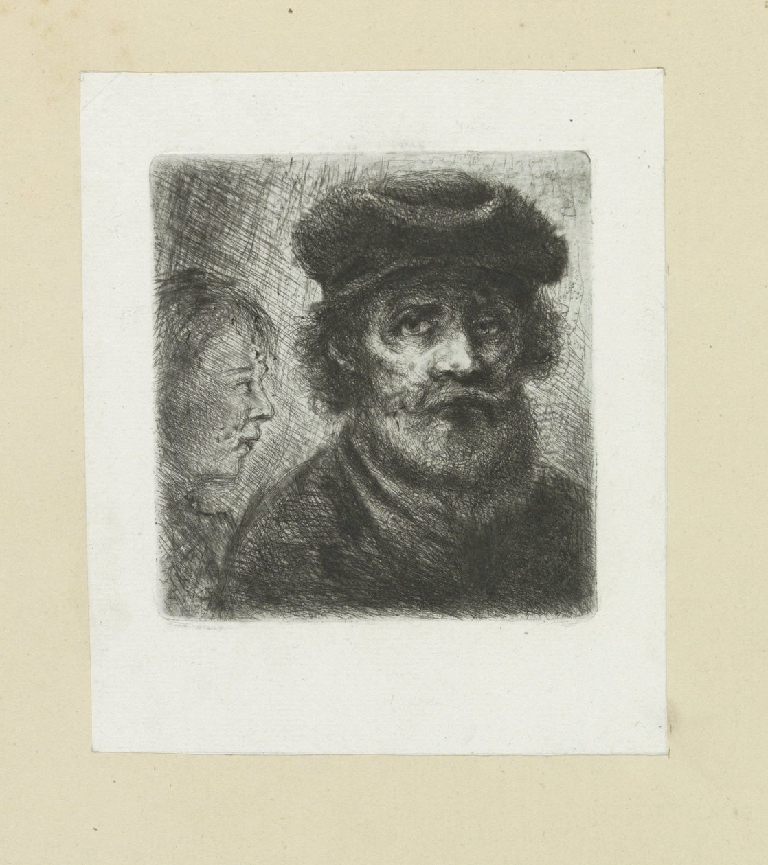 Jonge mann i bebaarde mann The Compleat Work of Etchings av John Chalon / Oeuvre Complette des Eaux Fortes av Jean Chalon (serietittel) av Jan Chalon