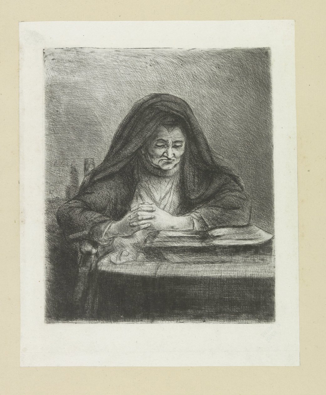 Lezende kvinne The Compleat Work of Etchings av John Chalon / Oeuvre Complette des Eaux Fortes av Jean Chalon (serietittel) av Jan Chalon
