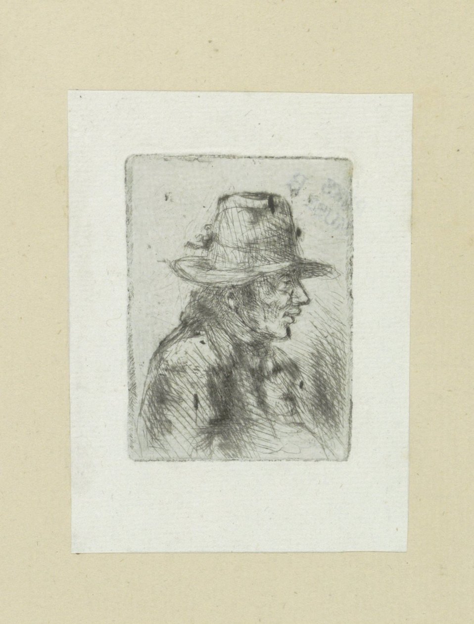 Man setter høy hod, til høyre The Compleat Work of Etchings av John Chalon / Oeuvre Complette des Eaux Fortes av Jean Chalon (serietittel) av Jan Chalon