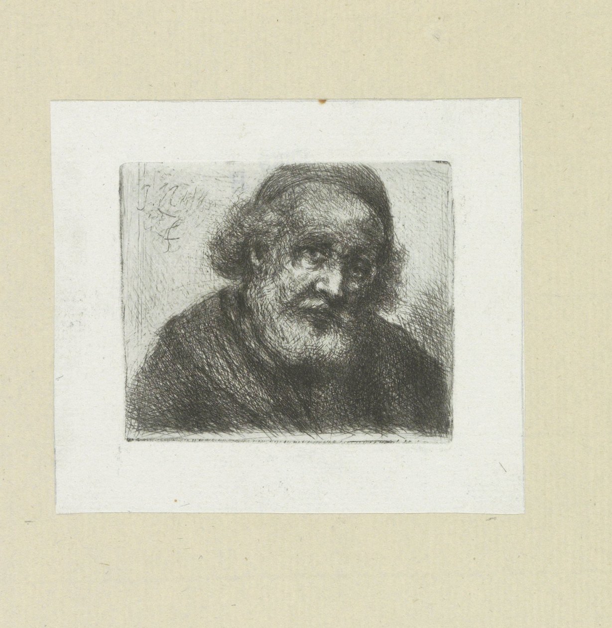Oude mann setter baard The Compleat Work of Etchings av John Chalon / Oeuvre Complette des Eaux Fortes av Jean Chalon (serietittel) av Jan Chalon