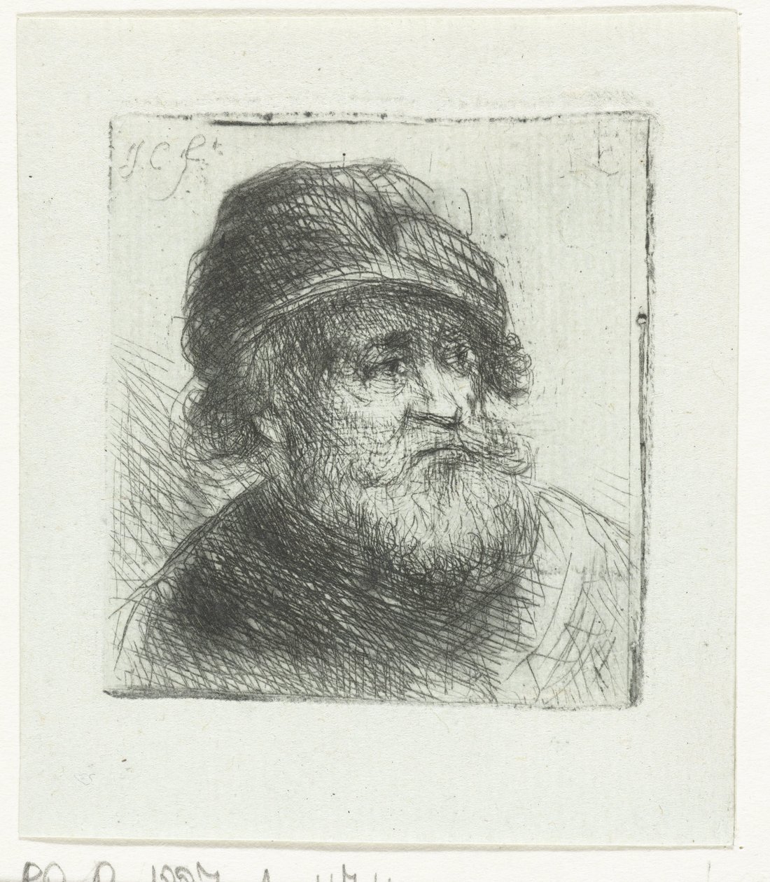 Gammel mann med turban av Jan Chalon