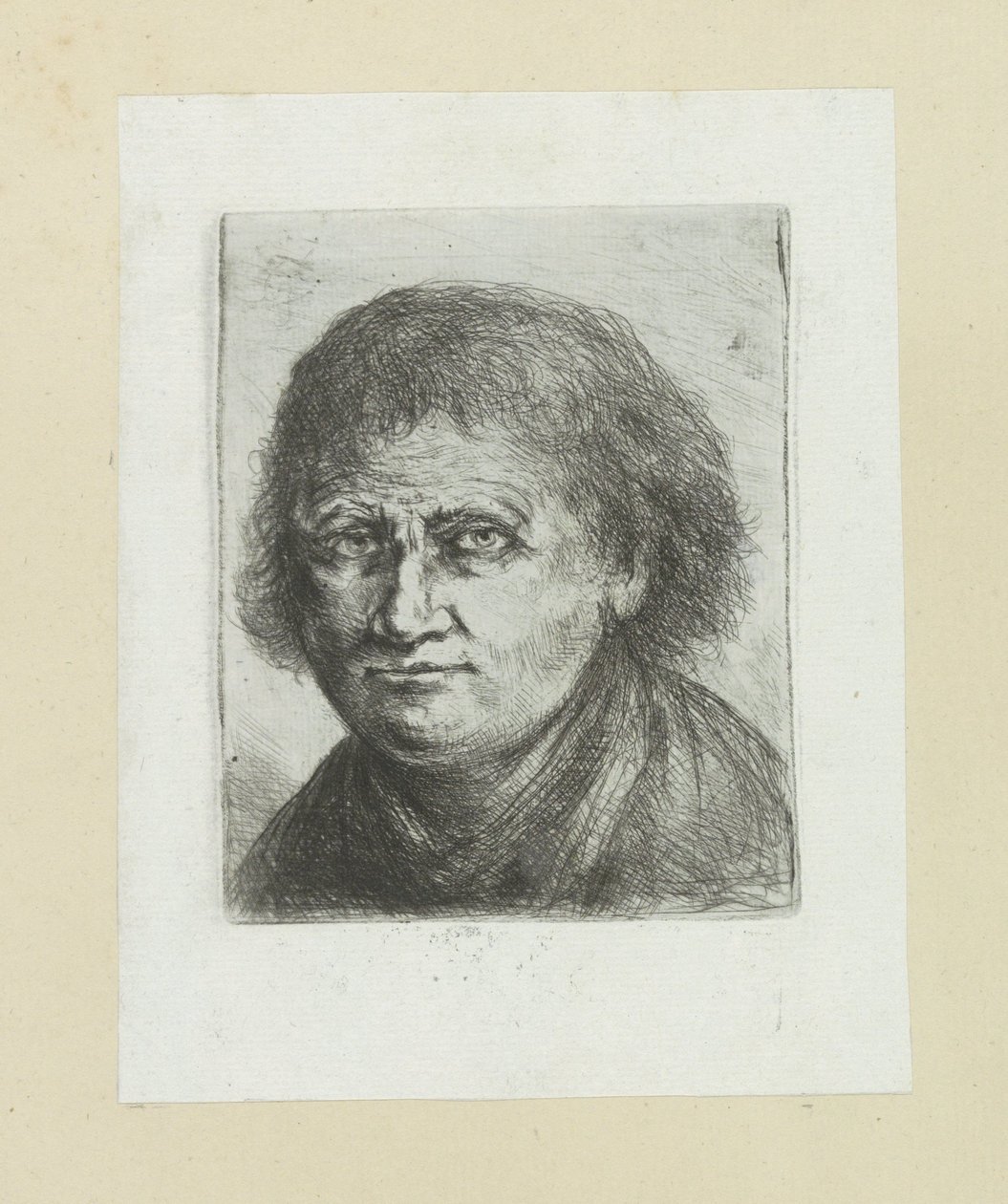Volwassen mann, naar lenker The Compleat Work of Etchings av John Chalon / Oeuvre Complette des Eaux Fortes av Jean Chalon (serietittel) av Jan Chalon