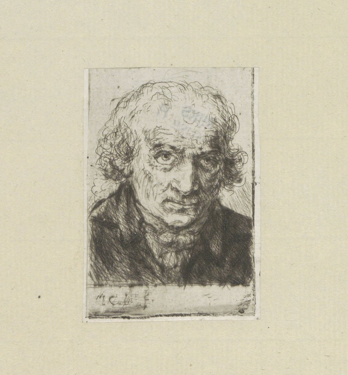 Volwassen mann, til høyre The Compleat Work of Etchings av John Chalon / Oeuvre Complette des Eaux Fortes av Jean Chalon (serietittel) av Jan Chalon