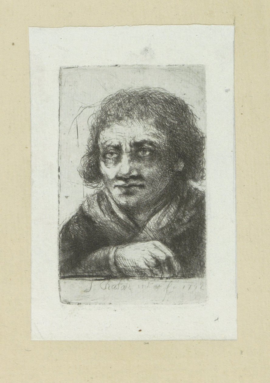 Voksen mann, høyre hånd synlig The Compleat Work of Etchings av John Chalon / Oeuvre Complette des Eaux Fortes av Jean Chalon (serietittel) av Jan Chalon