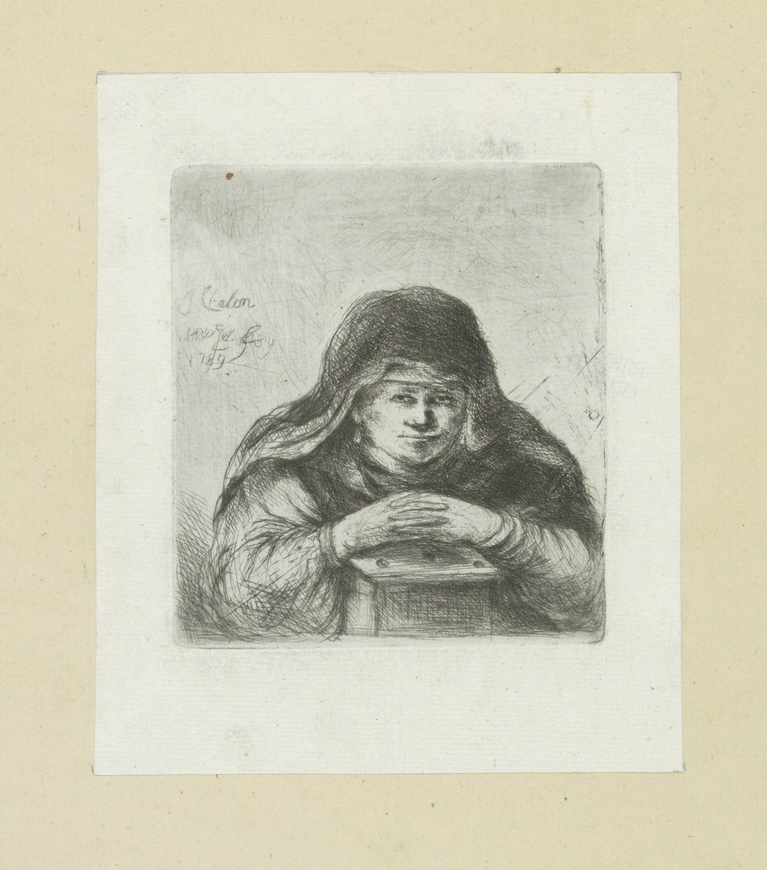 Kvinne over en komfyr The Compleat Work of Etchings av John Chalon / Oeuvre Complette des Eaux Fortes av Jean Chalon (serietittel) av Jan Chalon