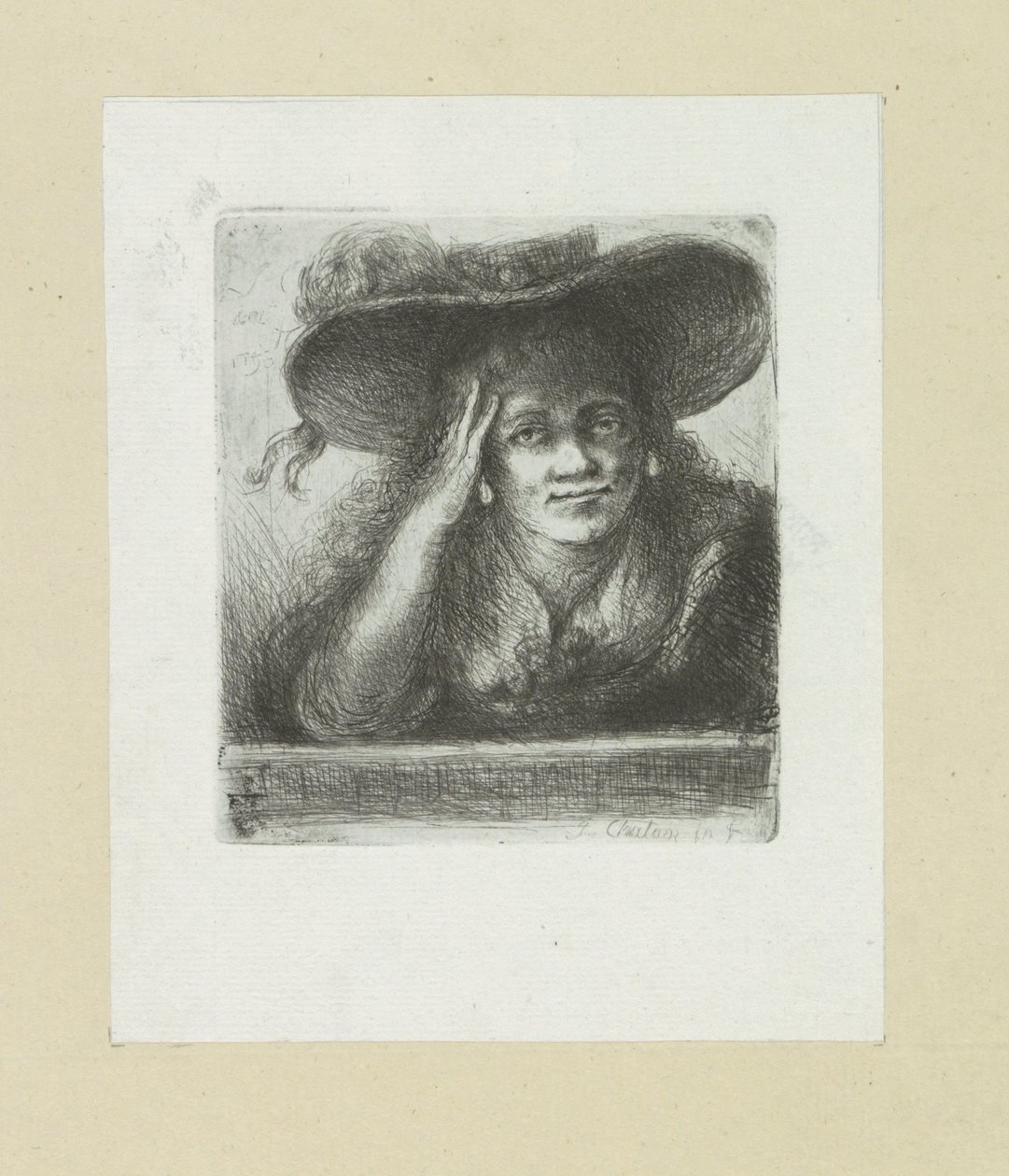 Vrouw setter runde hakkede The Compleat Work of Etchings av John Chalon / Oeuvre Complette des Eaux Fortes av Jean Chalon (serietittel) av Jan Chalon