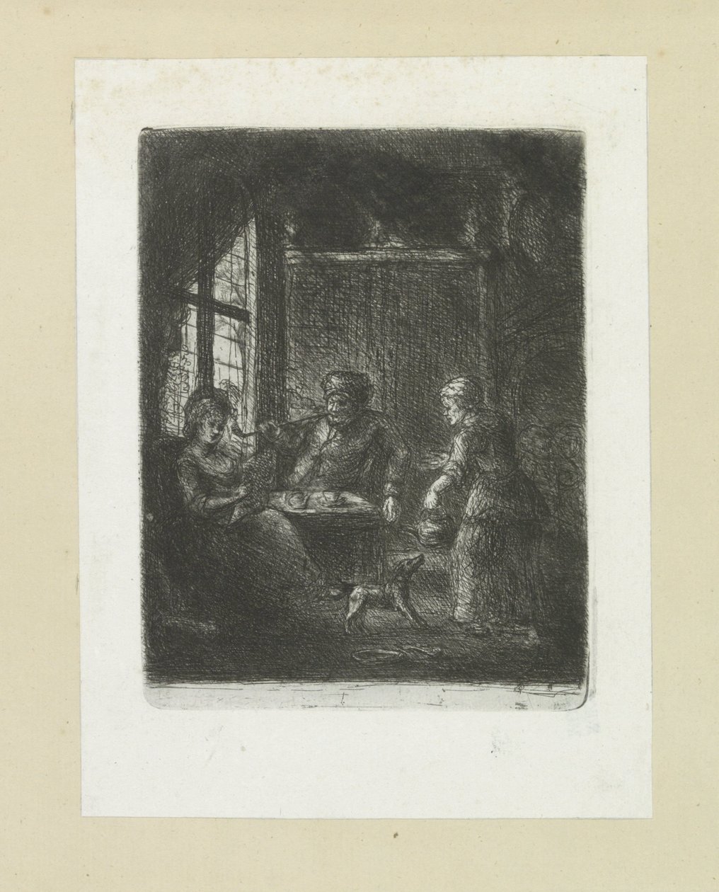Woonkamer setter par The Compleat Work of Etchings av John Chalon / Oeuvre Complette des Eaux Fortes av Jean Chalon (serietittel) av Jan Chalon