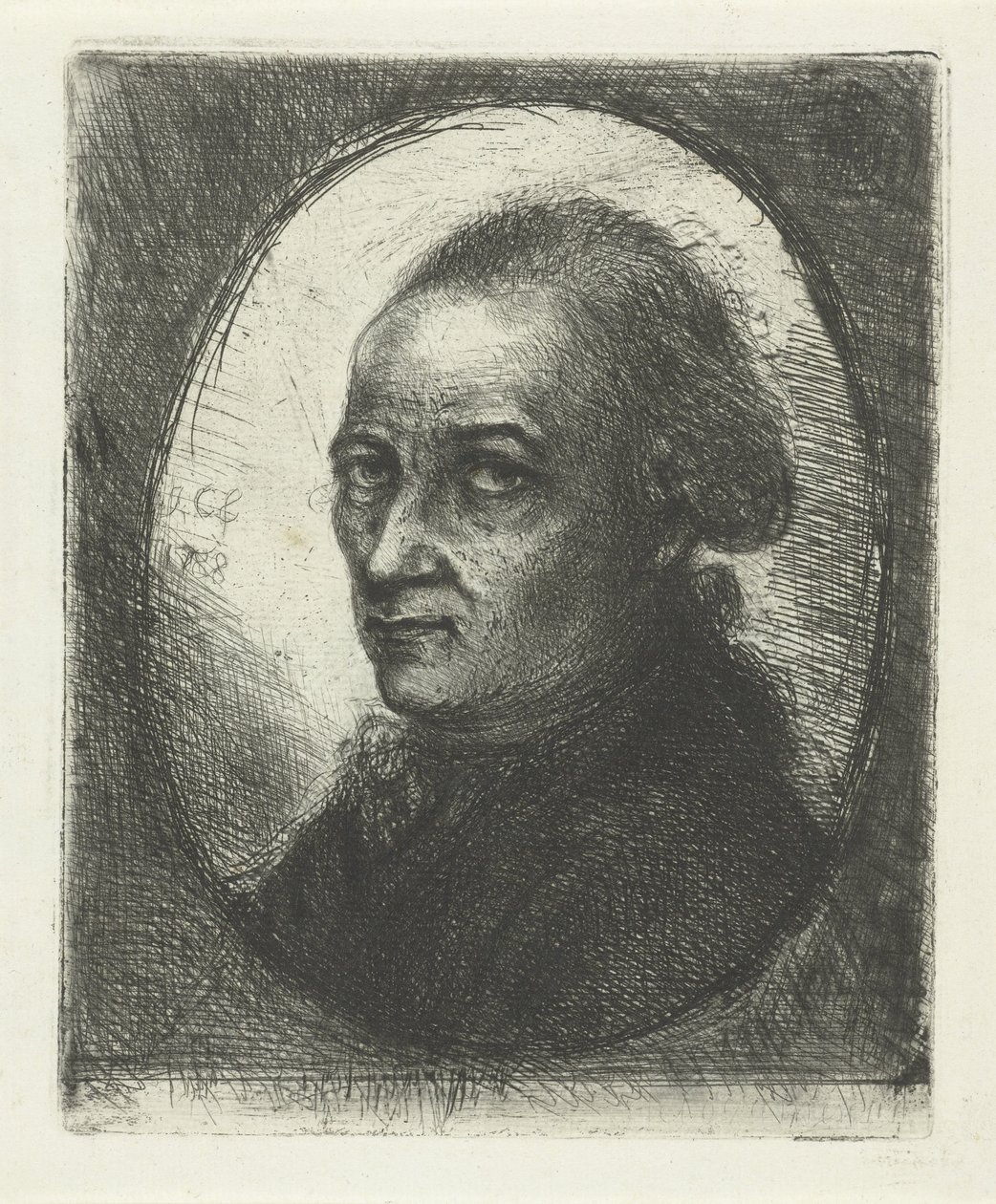 Selvportrett av Jan Chalon av Jan Chalon