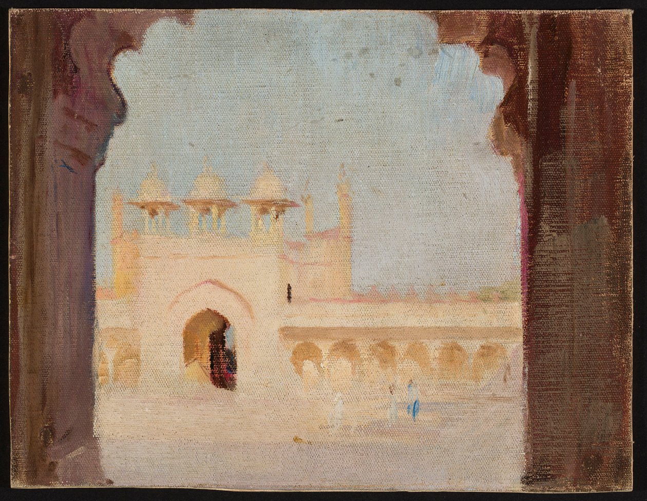 Agra - Palass. Fra en reise til India av Jan Ciągliński