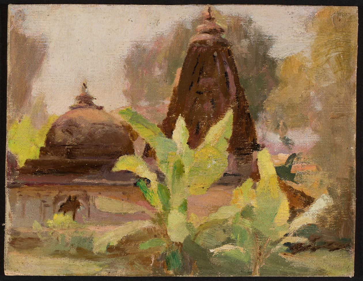Ahmedabad - Jain-tempel. Fra en reise til India av Jan Ciągliński