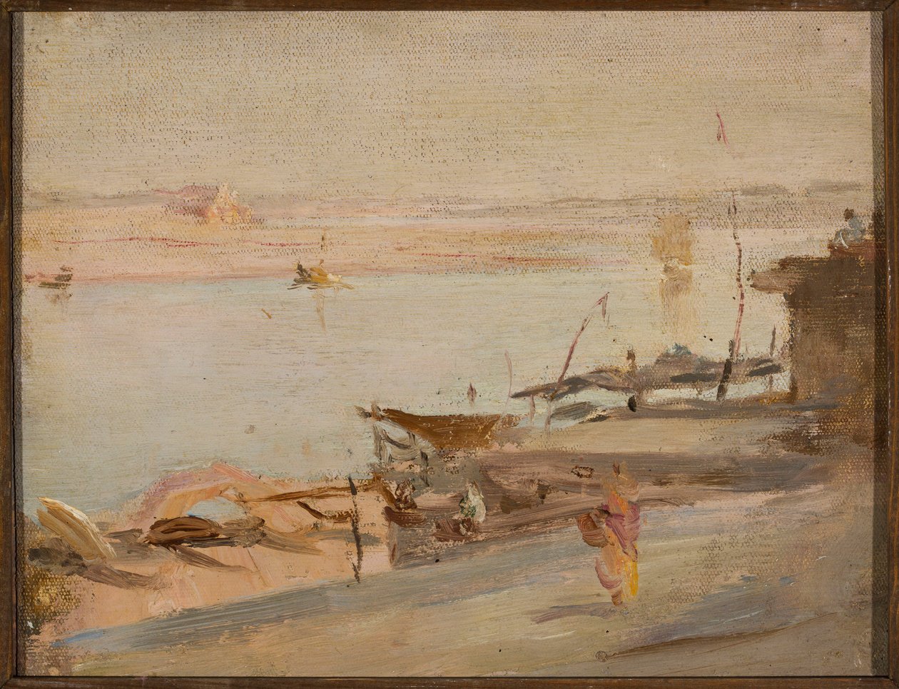 Benares, Ganges. Fra en reise til India av Jan Ciągliński