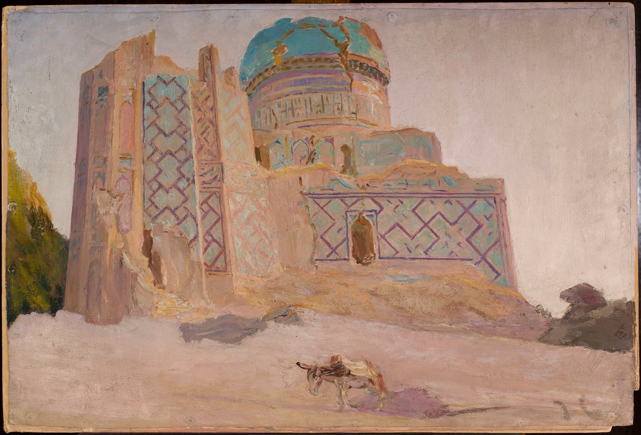 Bibi Chanum-moskeen i Samarkand. Fra en reise til Turkestan av Jan Ciągliński
