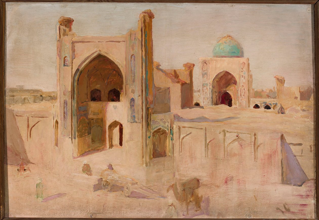 Kalān-moskeen i Bukhara. Fra en reise til Turkestan av Jan Ciągliński