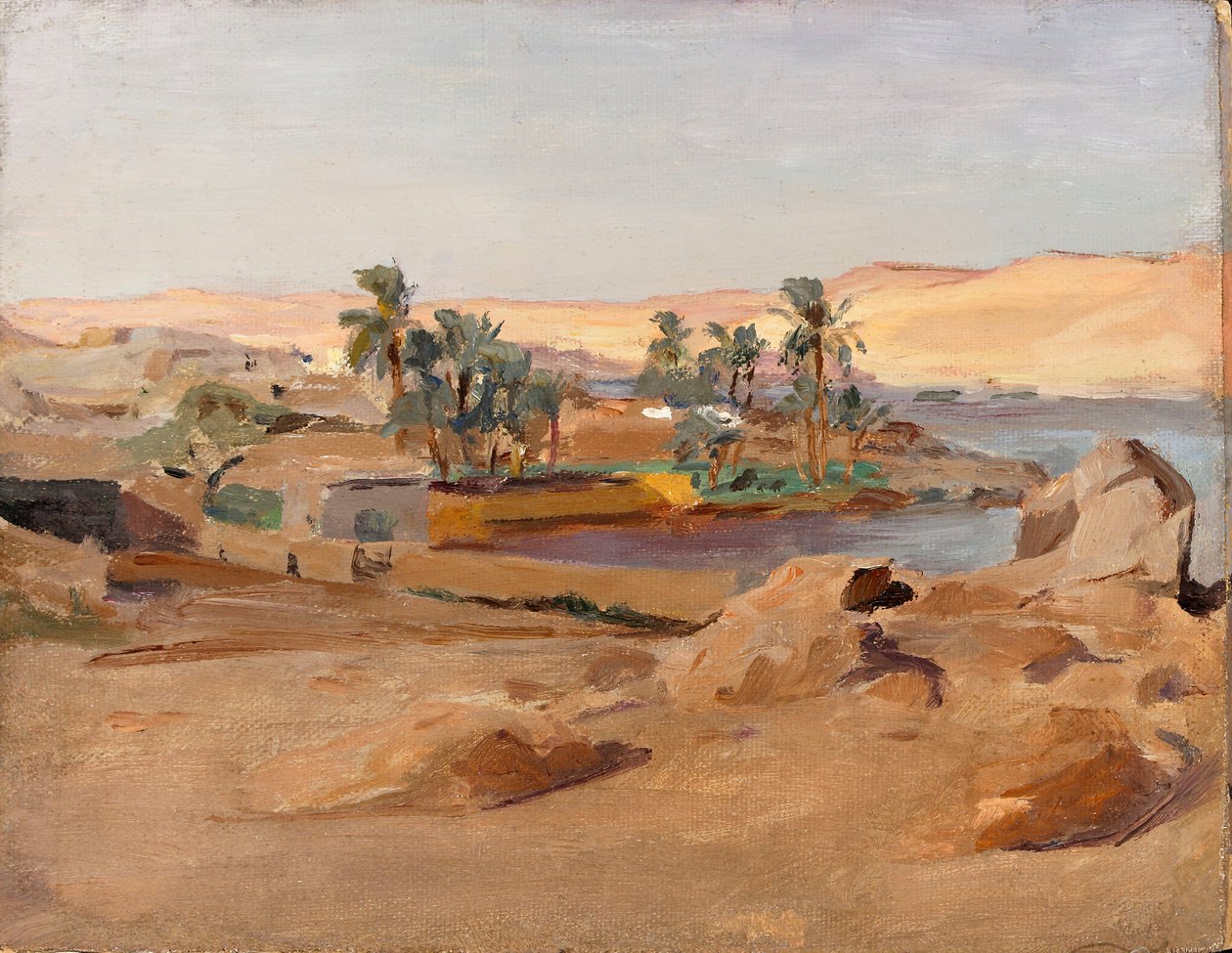 Nilen ved Aswan. Fra en reise til Egypt av Jan Ciągliński