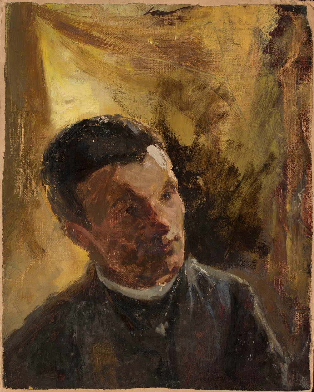 Portrett av Aleksander Leński (1847-1908), russisk kunstner av Jan Ciągliński