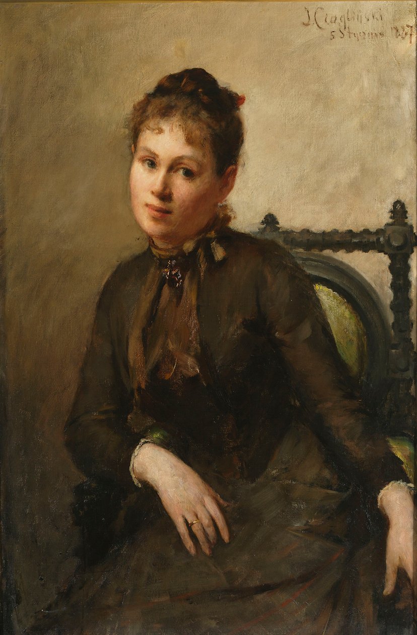 Portrett av Helena Piltz, født Rymowicz av Jan Ciągliński