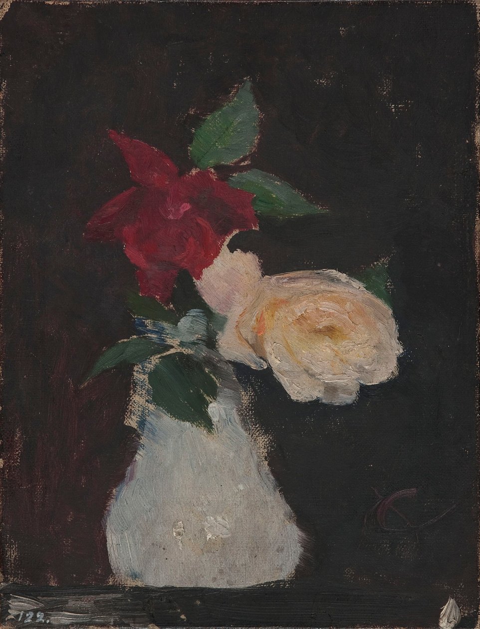 Roser i en vase av Jan Ciągliński