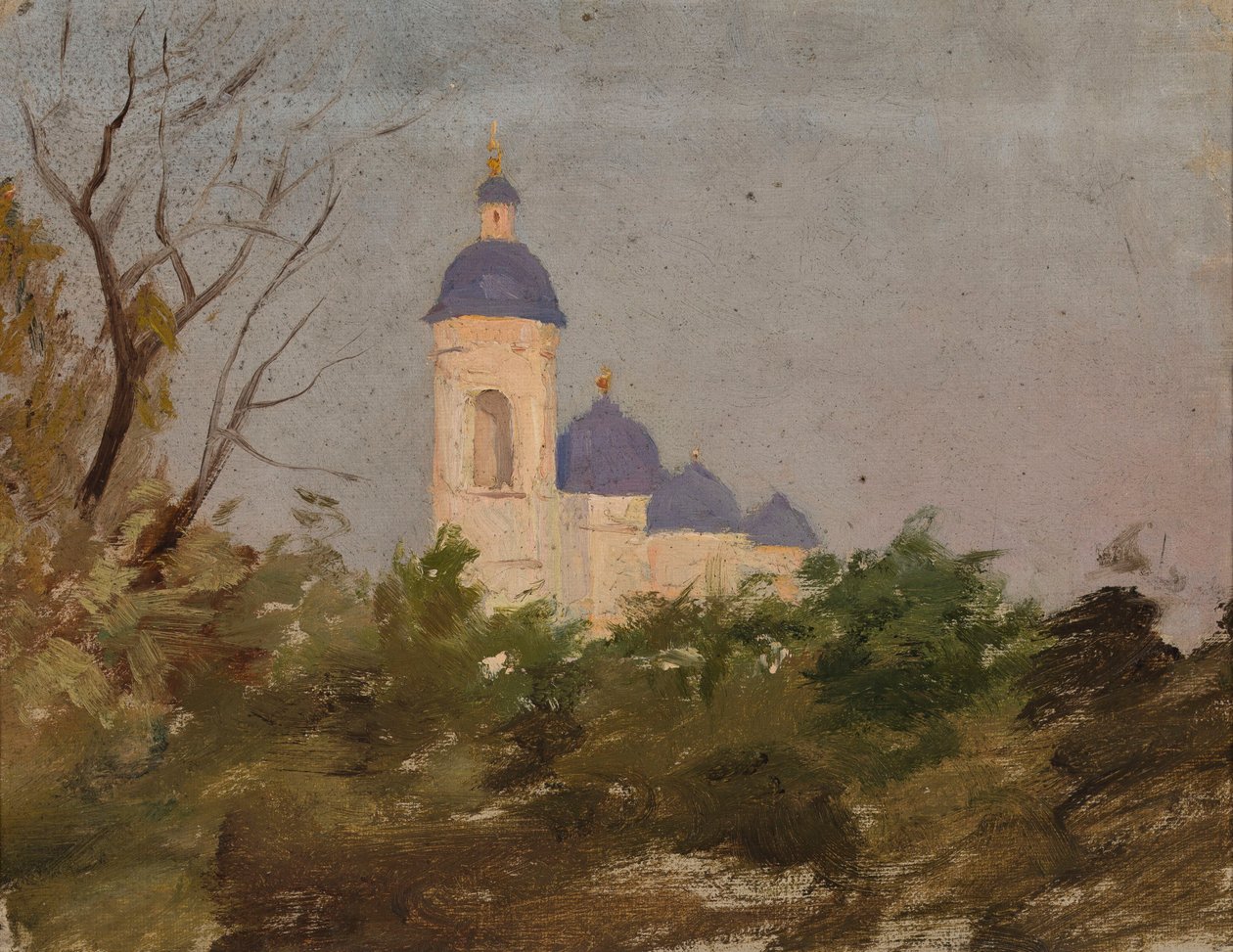 Studie av en ortodoks kirke av Jan Ciągliński