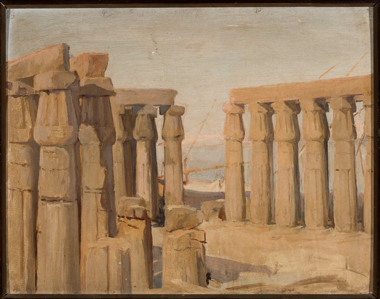 Tempel i Luxor. Fra en reise til Egypt av Jan Ciągliński