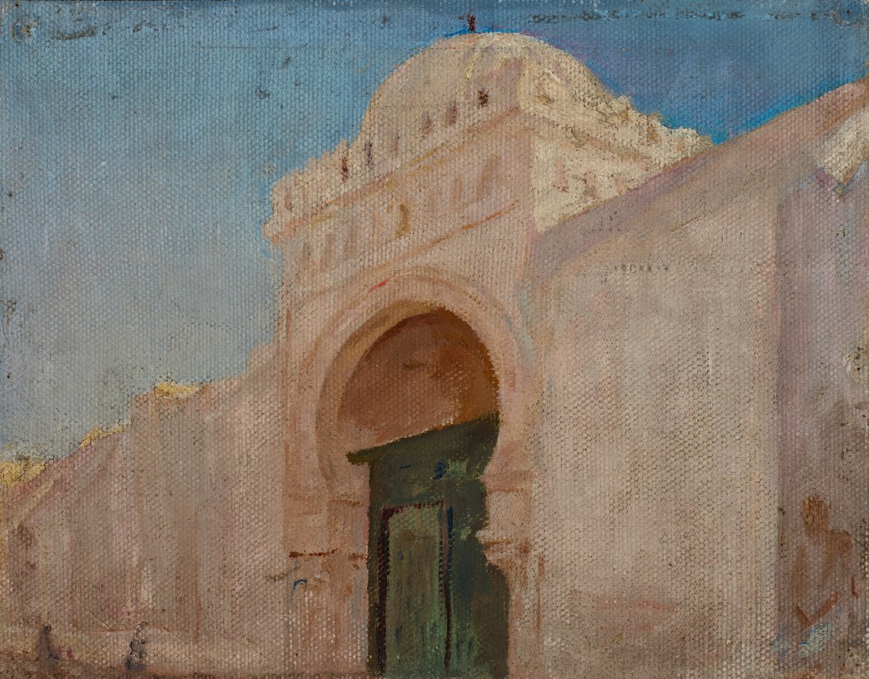 Kairouan (inngang til frisørens moske) av Jan Ciągliński
