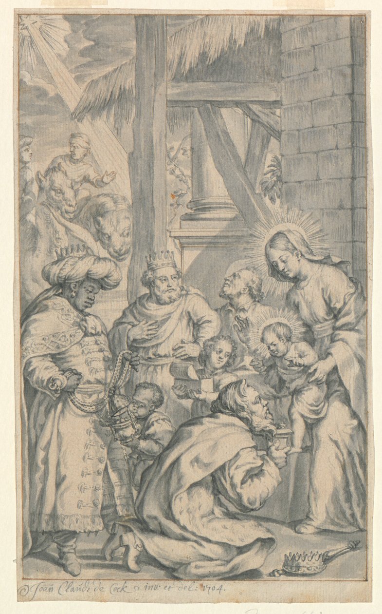 Tilbedelse av de vise menn av Jan Claudius de Cock