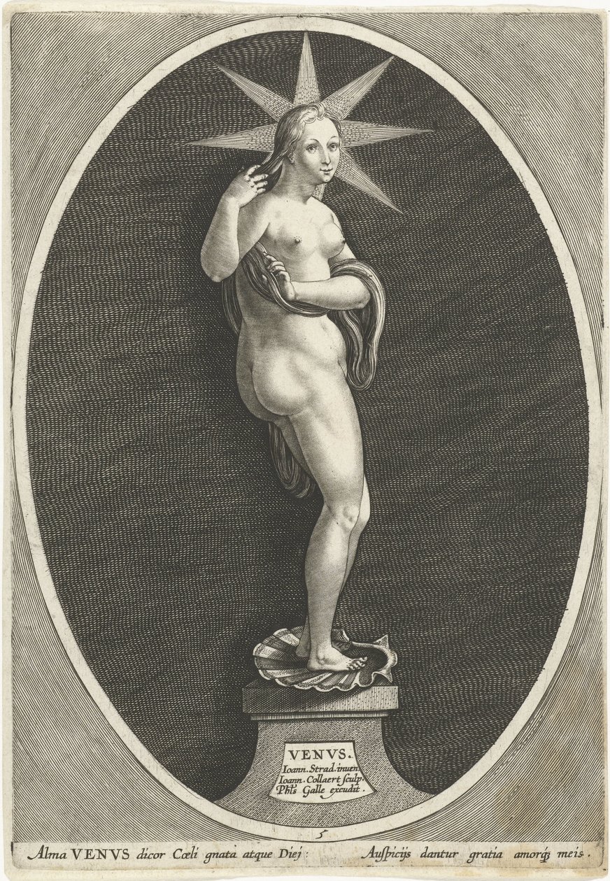 Venus Venvs (tittel på objekt) Zeven the good planet (serietittel) Septem Planetae (serietittel) av Jan Collaert (II)
