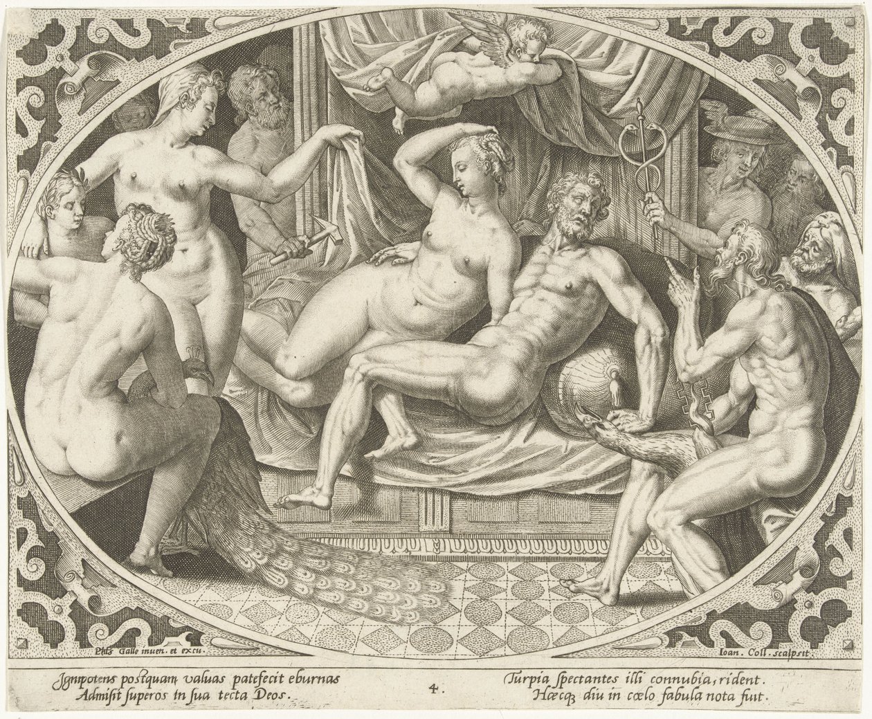 Venus og Mars fanget i utroskap Venus og Mars (serietittel) av Jan Collaert (II)