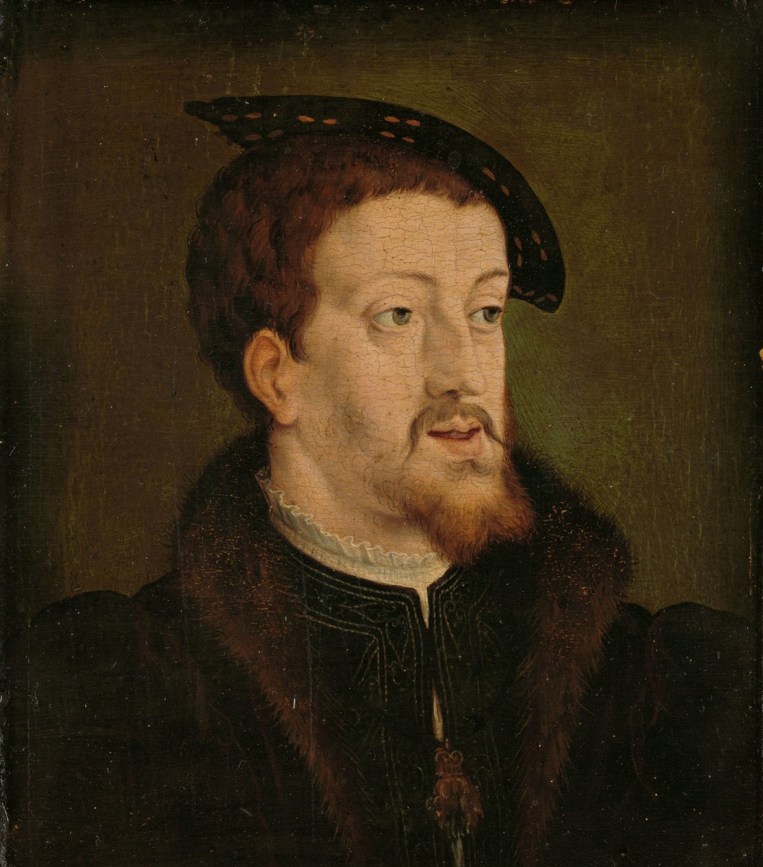 Portrett av Charles V, den hellige romerske keiseren av Jan Cornelisz Vermeyen (manner of)