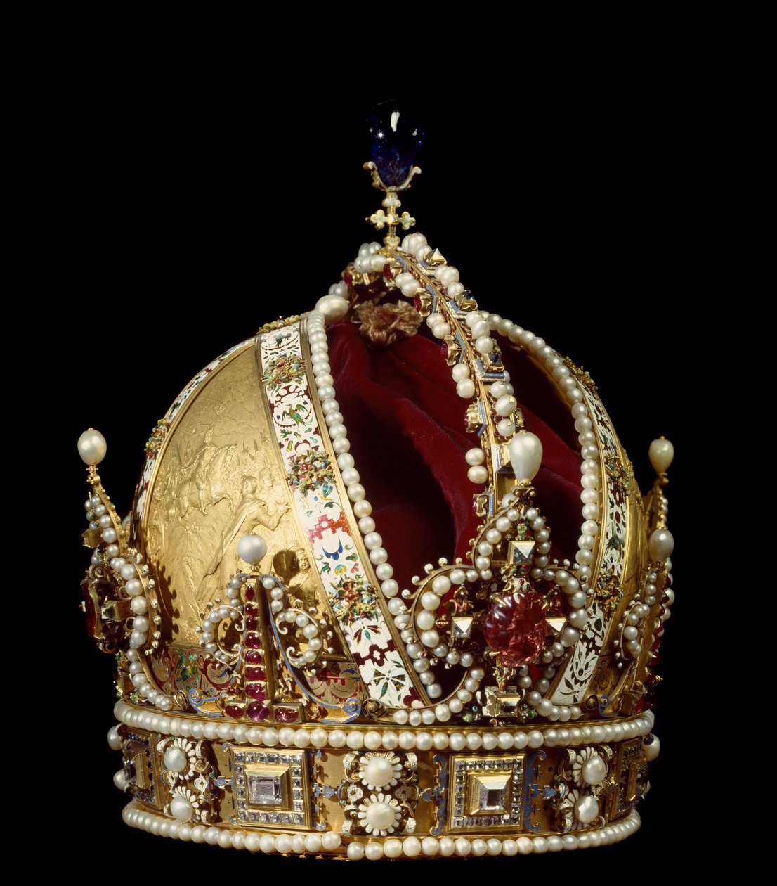 Krone til keiseren av Det hellige rike Rodolph II av Habsburg (1552-1612). Tilskrevet gullhodet Jan Vermeyen (1559-1606) 1602 Wien Kunsthistorisches Museum av Jan Cornelisz Vermeyen