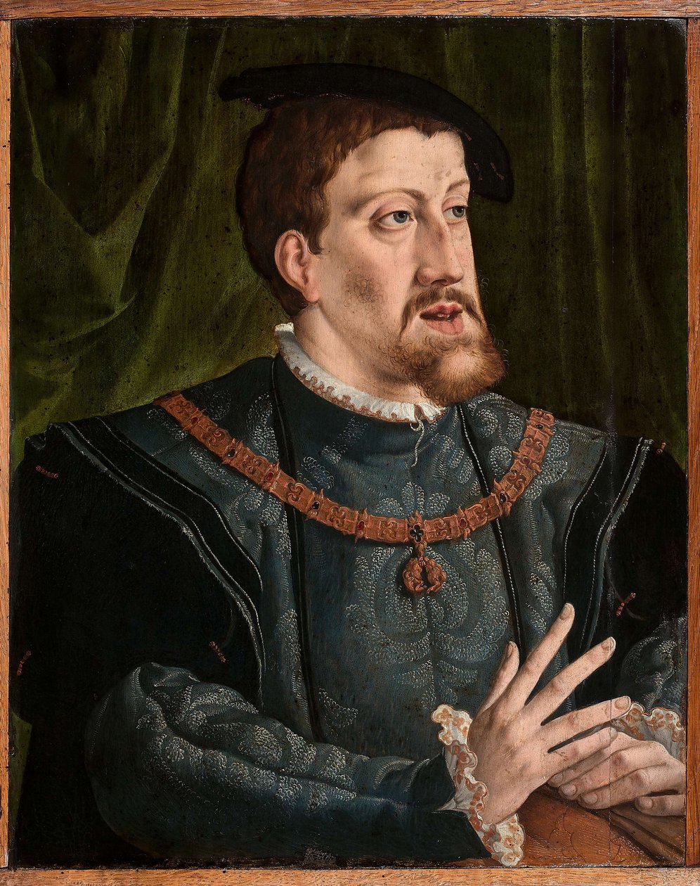 Portrett av keiser Karl V 1500-1558. av Jan Cornelisz. Vermeyen