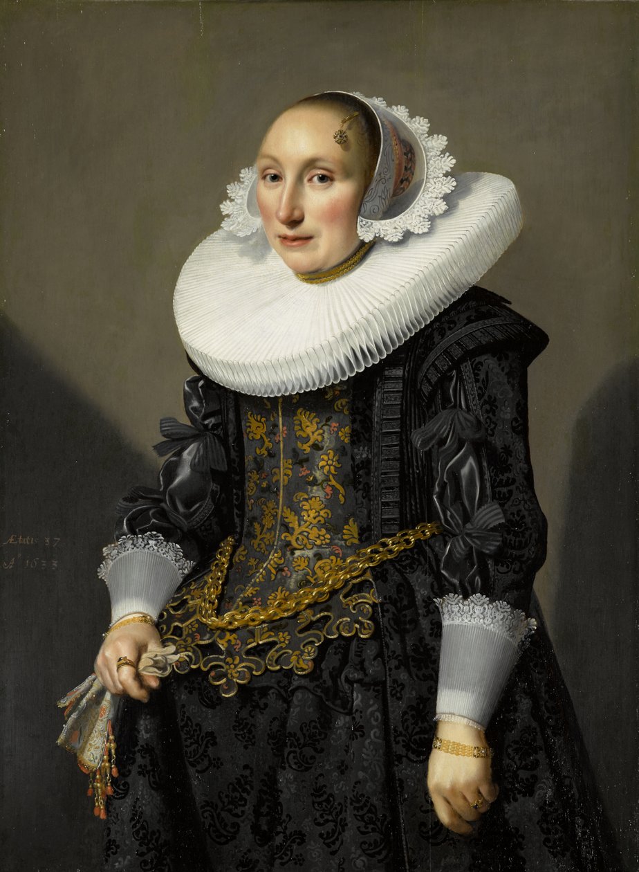 Portrett av Adriana van der Aam av Jan Damen Cool