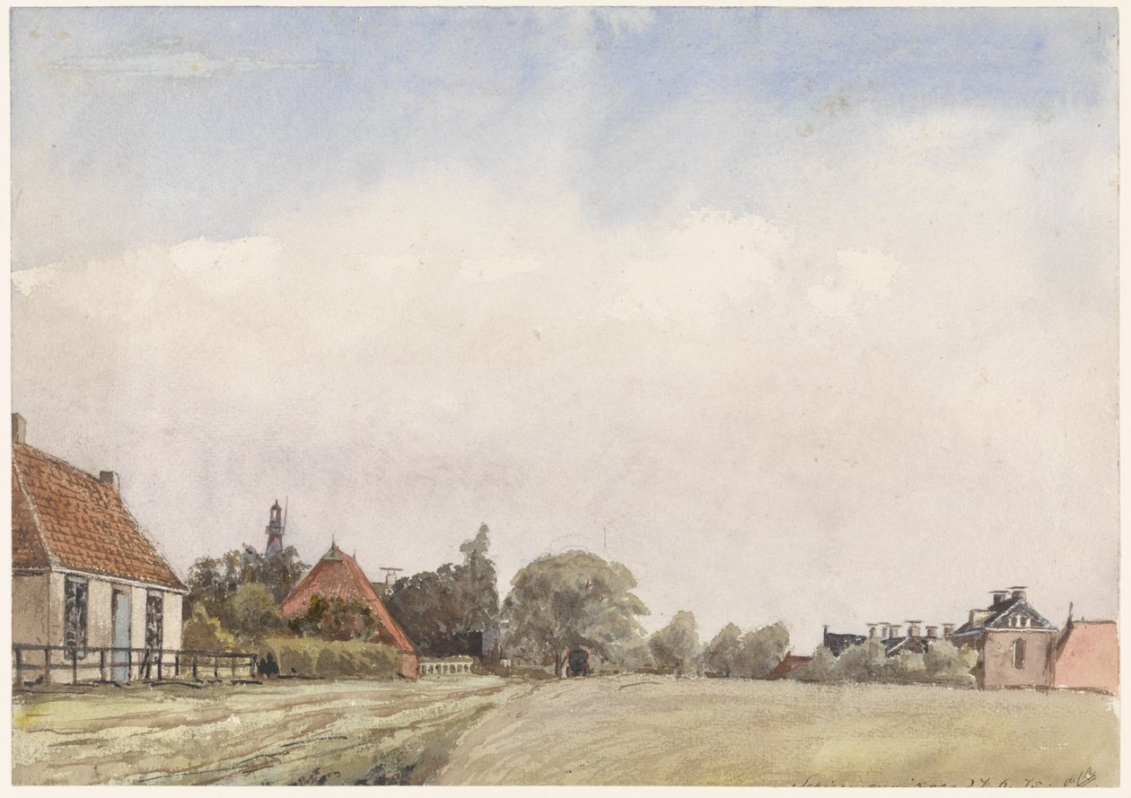 Utsikt over Schiermonnikoog av Jan Daniël Cornelis Carel Willem baron de Constant Rebecque