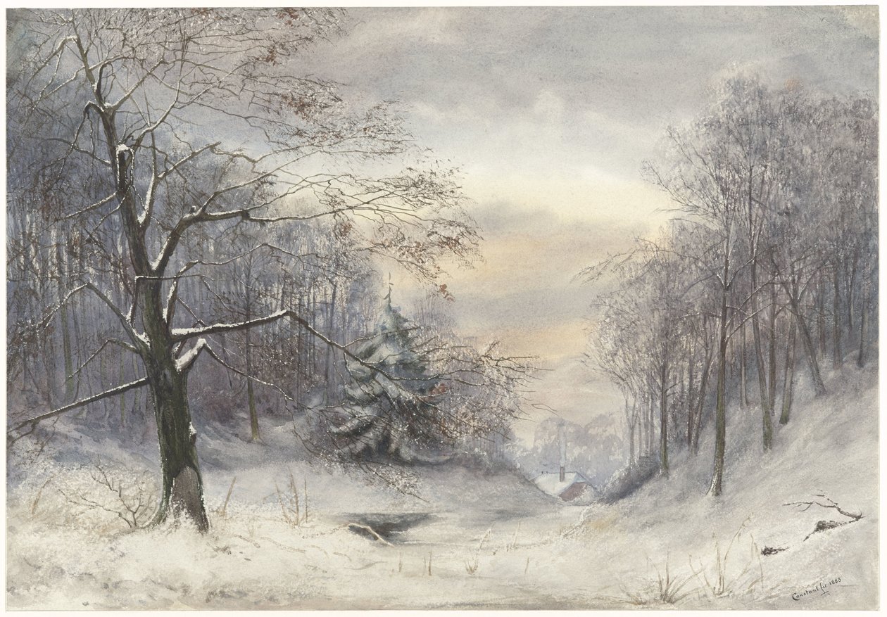 vinterlandskap av Jan Daniël Cornelis Carel Willem baron de Constant Rebecque