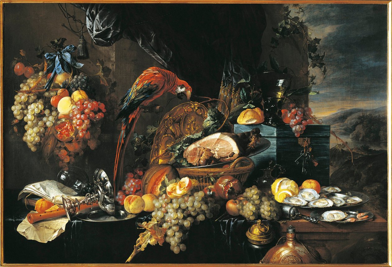 Stilleben (olje på lerret) av Jan Davidsz de Heem