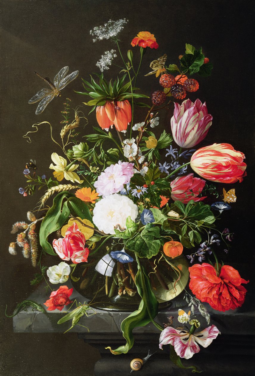 Stilleben av blomster av Jan Davidsz de Heem