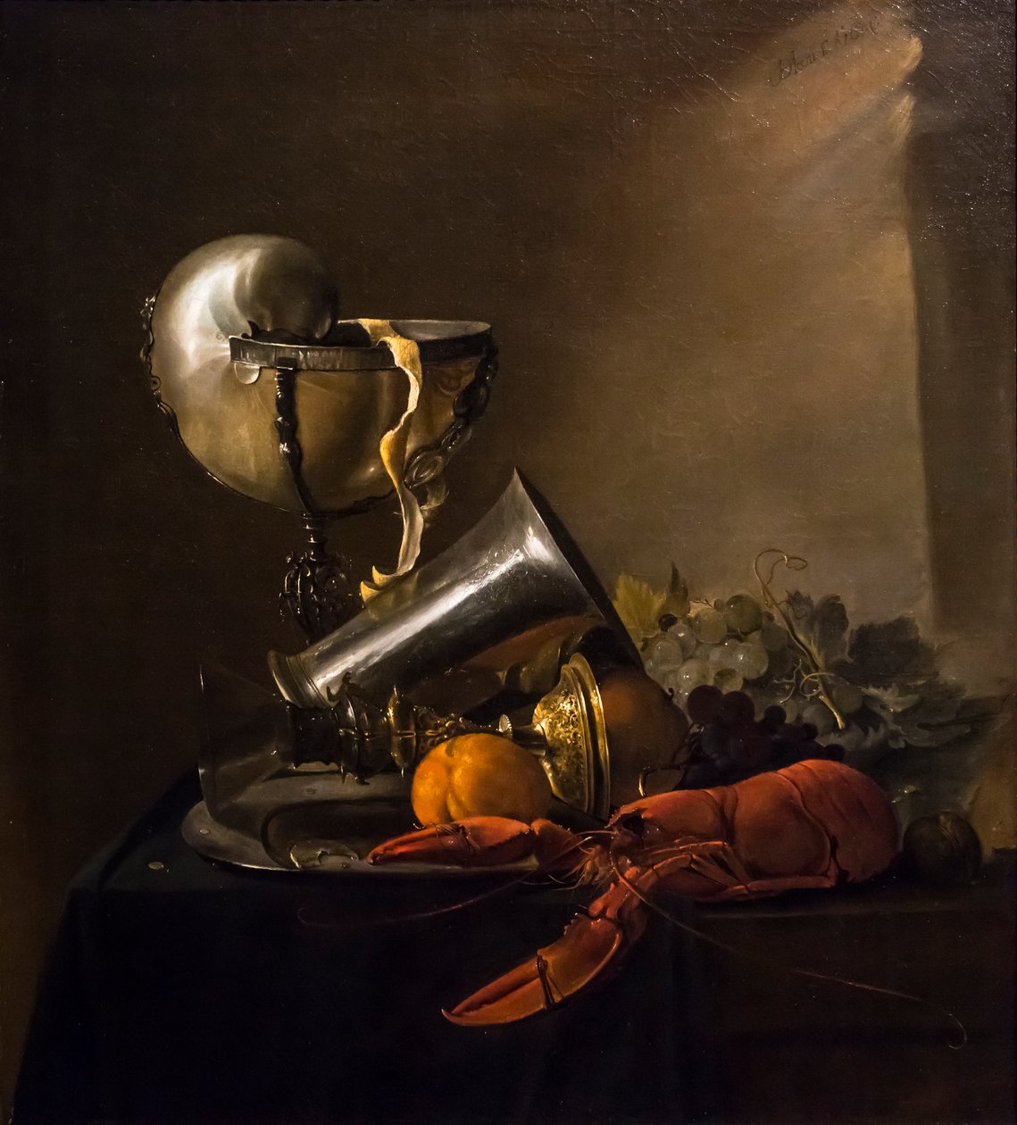 Stilleben med Nautilus-kopp og hummer av Jan Davidsz. de Heem