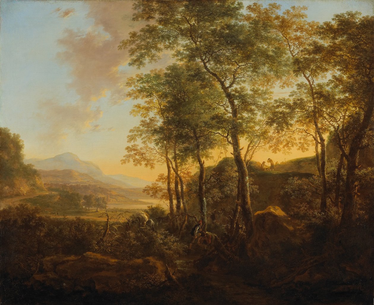 Wooded Hillside with a Vista, ca. 1645 av Jan Dirksz Both