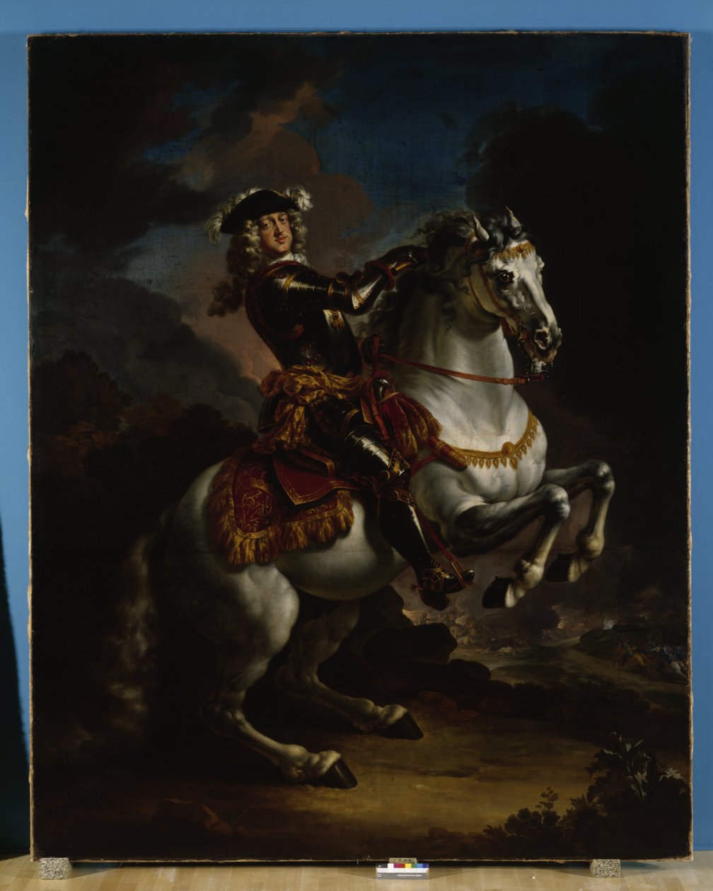 Kurfyrst Johann Wilhelm von Pfalz-Neuburg til hest av Jan Frans van Douven