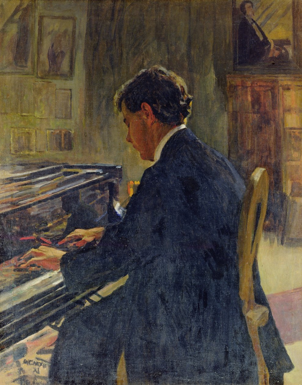 Portrett av Joseph Hofman, 1912 av Jan Franzevich Cioglinsky