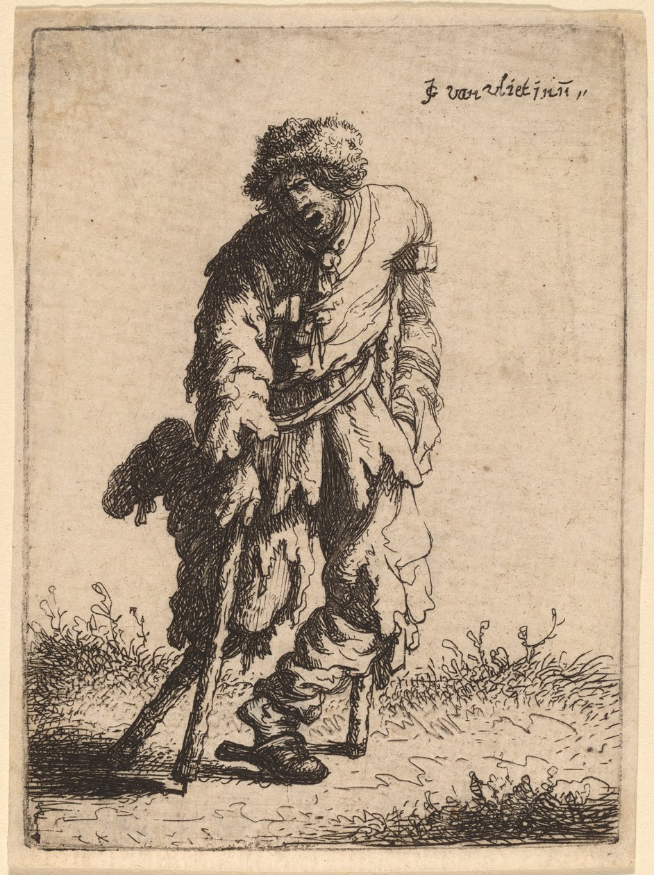 Tigger med et treben, 1632. av Jan Georg van Vliet